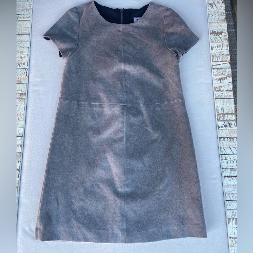 Girls faux suede panel dress Milly Minis Size 12 Gray